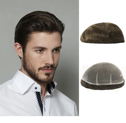 Lightweight Men’s Hair System – Super Fine Swiss Lace Toupee (90% Density)