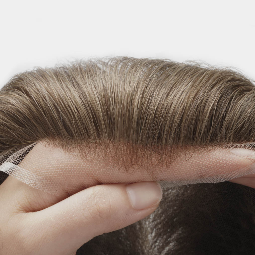 Lightweight Men’s Hair System – Super Fine Swiss Lace Toupee (90% Density)