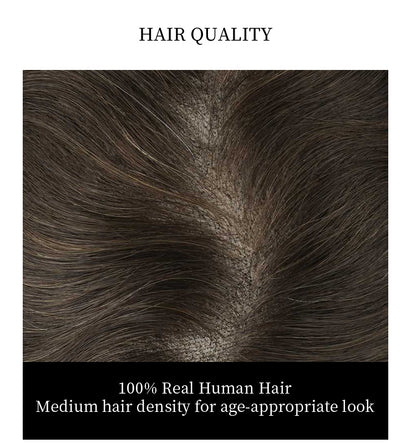 Lightweight Men’s Hair System – Super Fine Swiss Lace Toupee (90% Density)