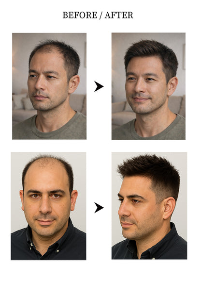 Lightweight Men’s Hair System – Super Fine Swiss Lace Toupee (90% Density)