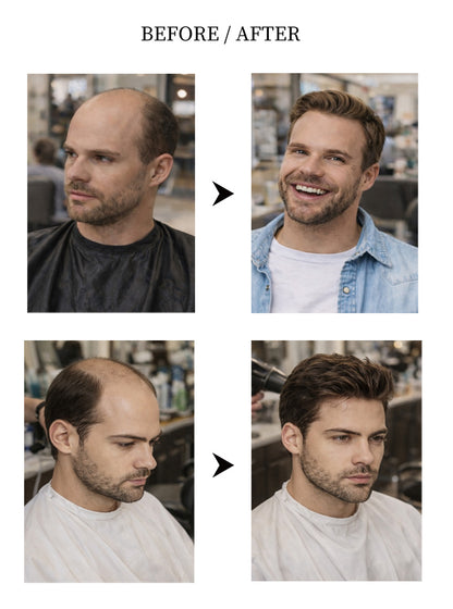 Lace Hair System with PU Sides – Swiss Lace Toupee for Men with Natural Hairline